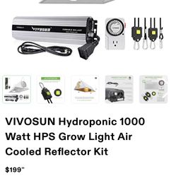 VIVOSUN Hydroponic 1000 Watt Kit 