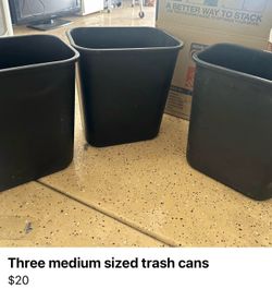 Three trash cans for $20