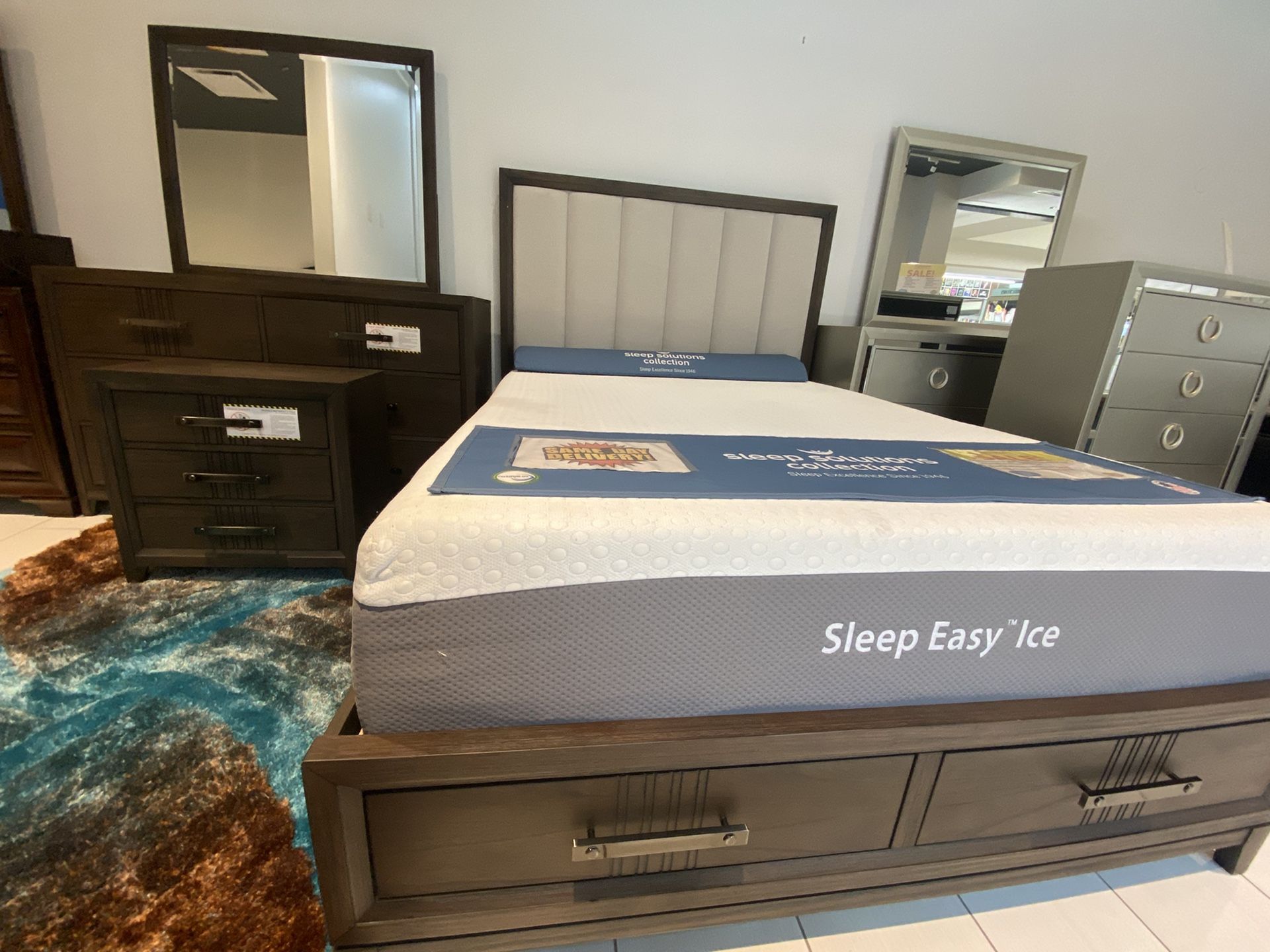 WE SELL BEDROOM SETS COMPLETE AND SAVE HUGE! DELIVERY TODAY! DETAILED