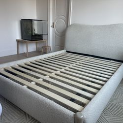 Castlery Performance Fabric Queen Size Bed 