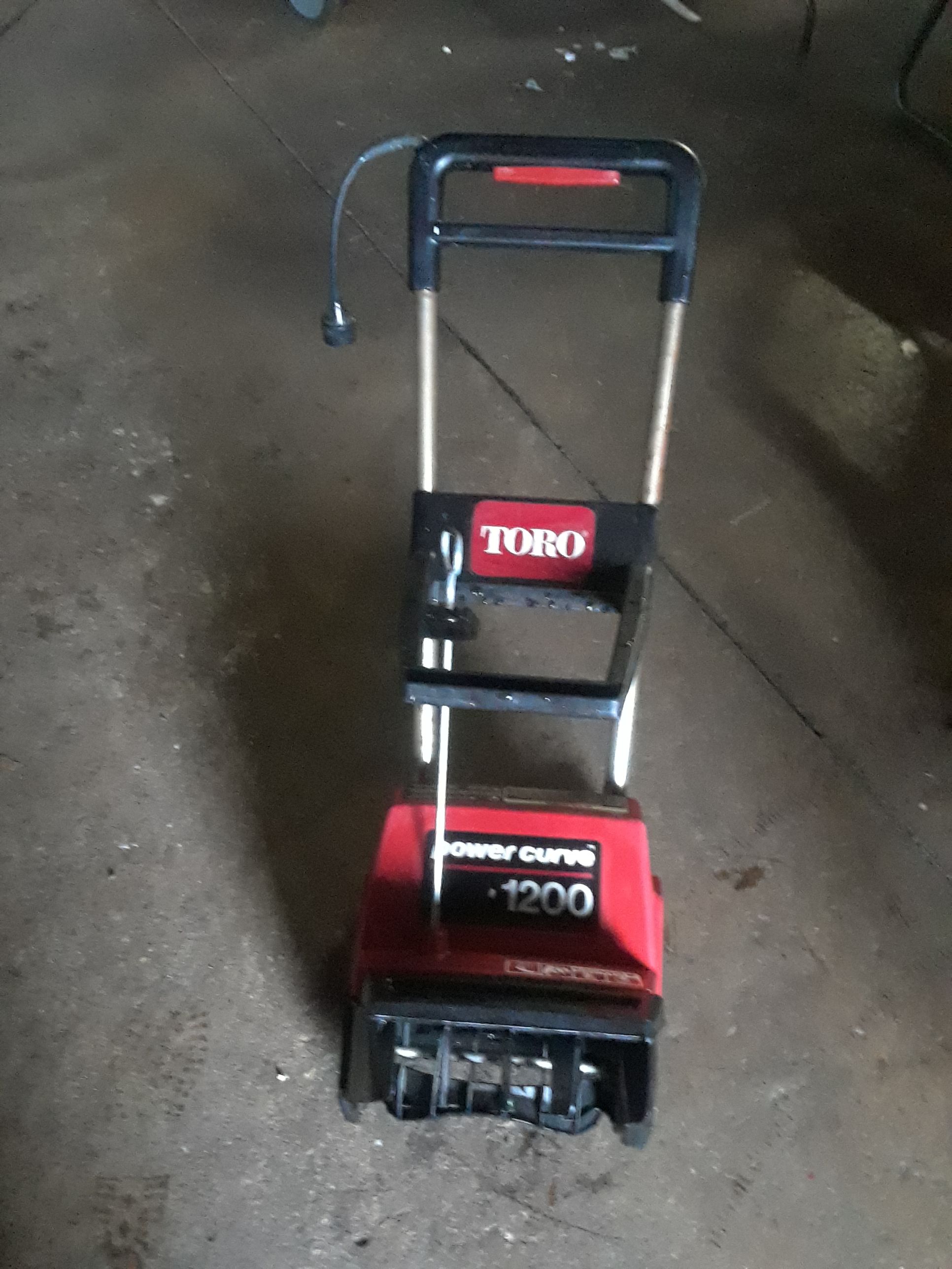 Toro power curve 1200 electric snow blower