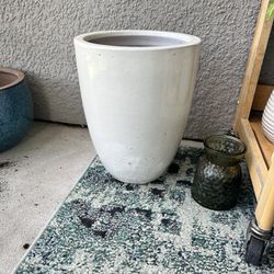 White Plant Pot
