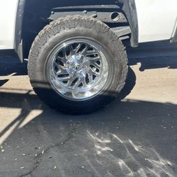 20” Chrome Wheels And Tires