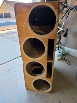 4 12 inch MDF Subwoofer Speaker Box Enclosure