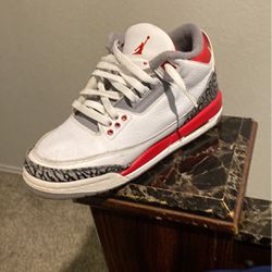 fire red 3s, size 7