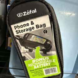 Zefal Smart Phone Charge Bike Bag - Battery Included (Rechargeable - Store, Use, and Charge)