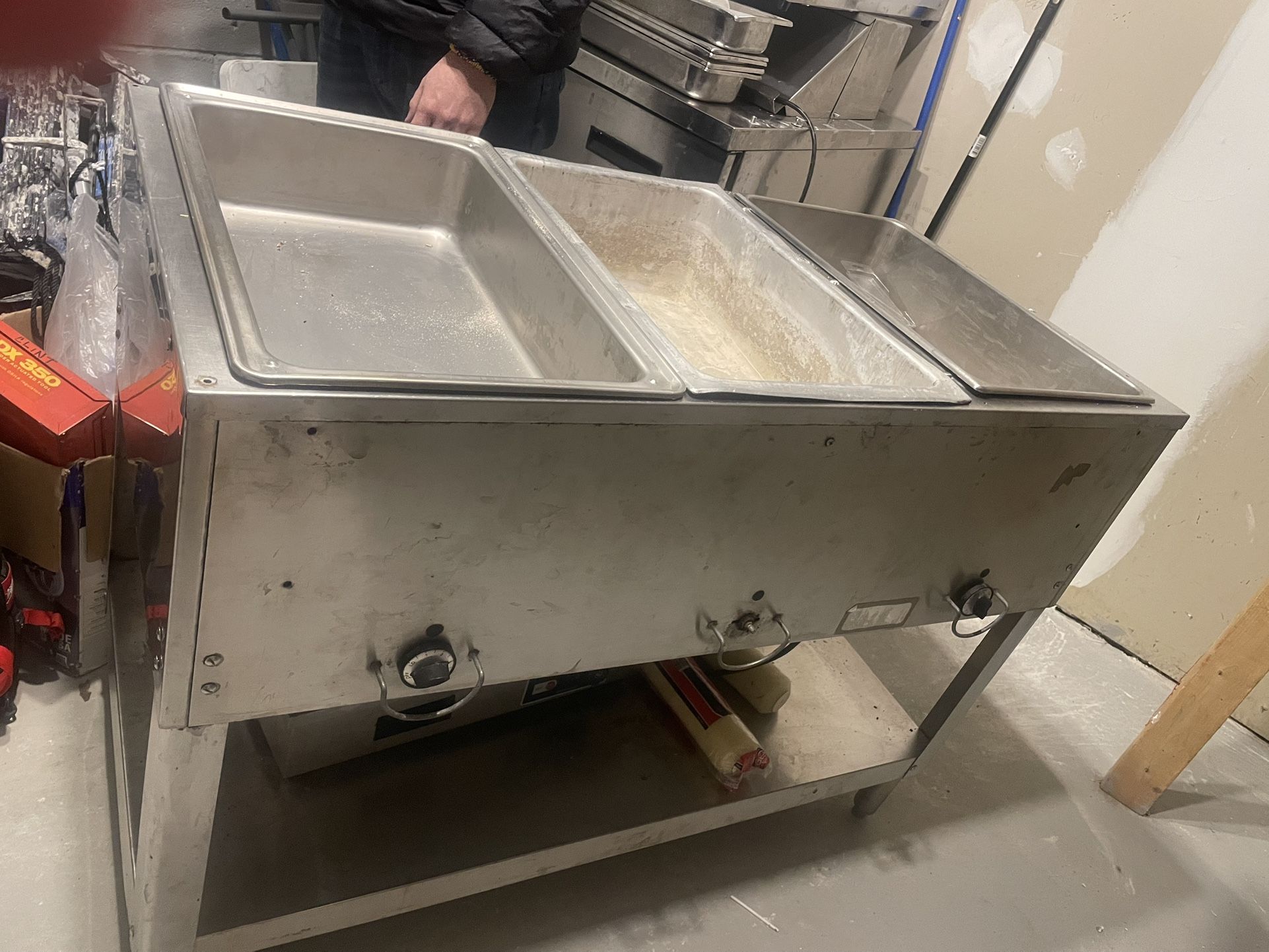 3 Warmer Steam Table
