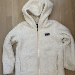 Patagonia Los Gatos Kids Girls Fleece Hoodie A (7-8)