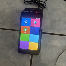 LIKE NEW REMOVED FROM WORKING ENVIRONMENT IS A DEJAVOO  (QD4) PORTABLE POS CREDIT CARD SYSTEM /PRINTER W/POWER CORD TOUCHSCREEN 