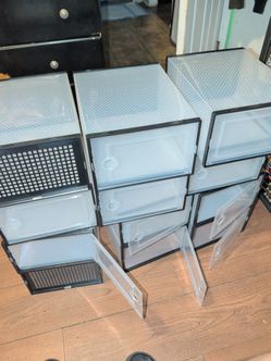 12 shoe organizer boxes
