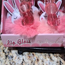 Bunny Lip Gloss Keyring 
