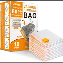AGPTEK Jumbo Vacuum Bags, 10 Bags a Set, Durable & Reusable Storage Bags
