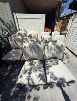 Dining table chair set of 10