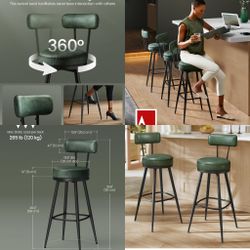 Set Of 4 Bar Stools 