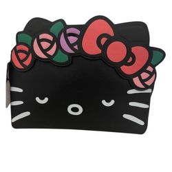 NWT Hello Kitty Makeup Bag Floral Headband