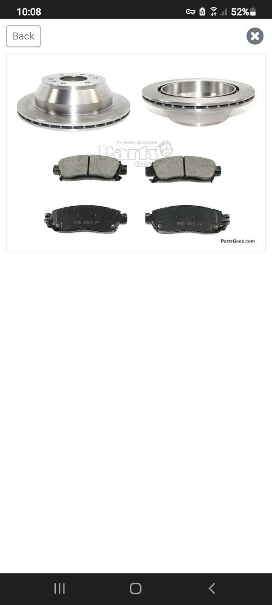 Rear Brakes For A 2004 Buick Rainer