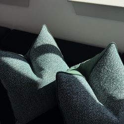 2) - 22x22 Down feather - Modern Accent Pillows 