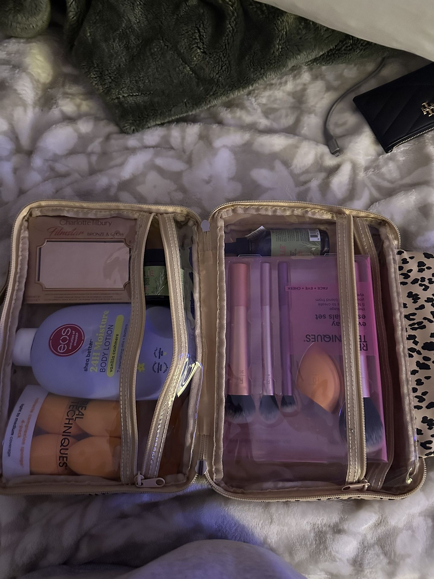 Brand New Cosmetic Travel Case With Unopened Beauty Items