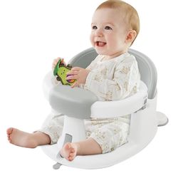 Baby Bath Seats for Babies Sitting Up, Non-Slip Baby Bathtub with 3 Suction Cups