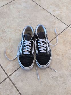 Vans flower girls shoes