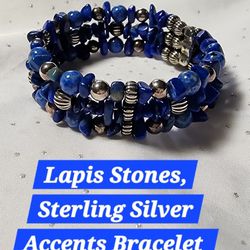 Carolyn Pollack Sterling Silver Lapis Bracelet 