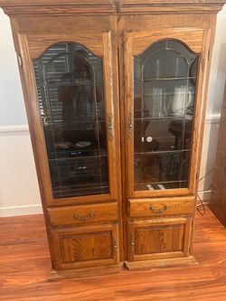 Oak Wood Entertainment Center