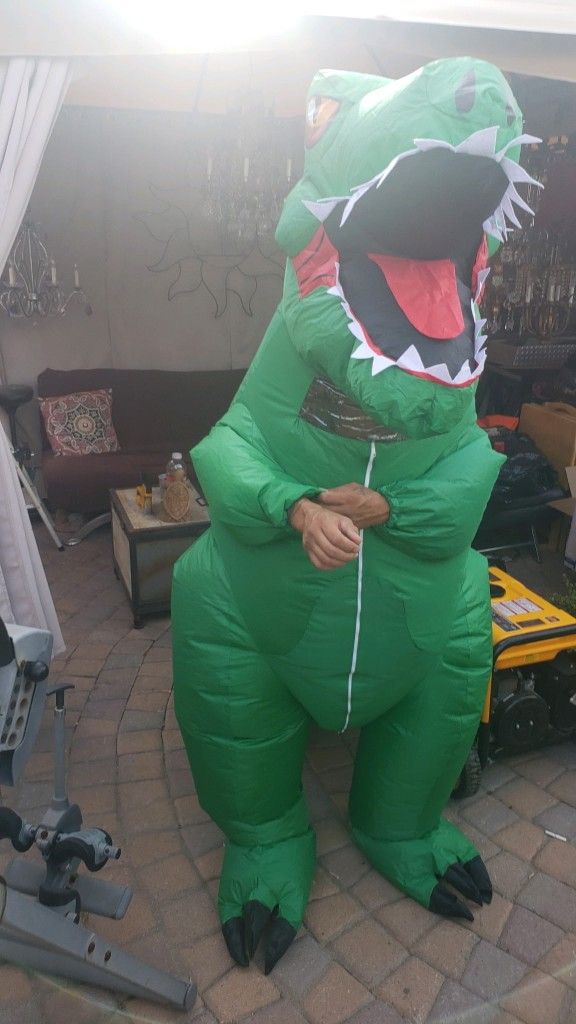 Three Inflatable Dinosaur Costumes