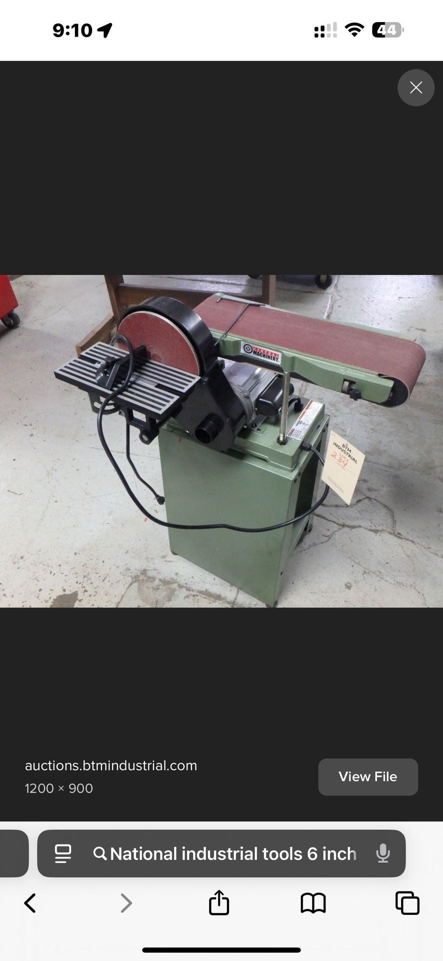 Belt and disc sander