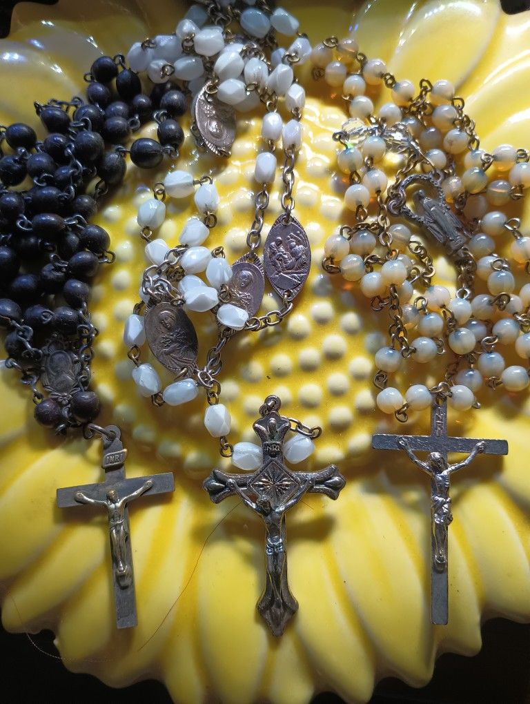 Three Vintage Rosaries
