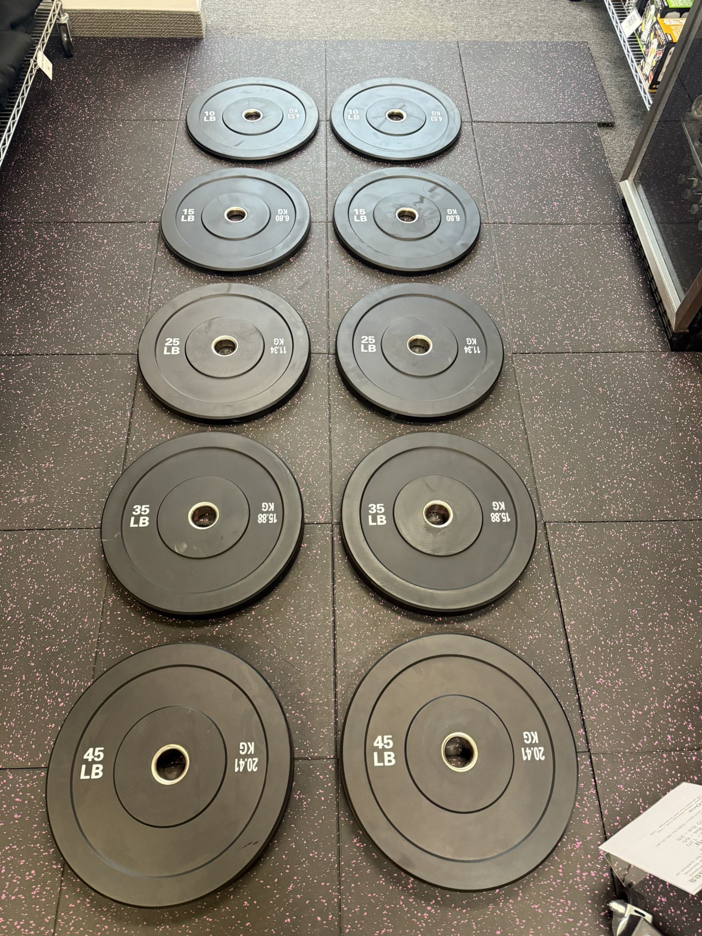 Brand New Full Olympic Bumper Plate Weight Plate Set