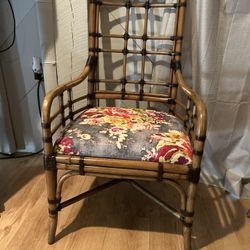 Pair Of Two Bamboo Chairs 