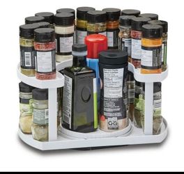 Spice Spinner Two-Level Plastic Spice Storage Organizer