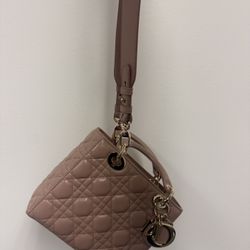 Lady Dior Medium Blush Bag 