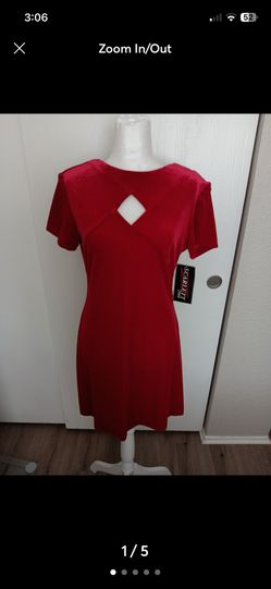 Women’s Red Dress Velvet 