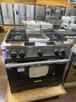 KitchenAid 36” Gas Range Duel Fuel 220V