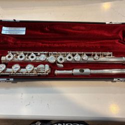 YFL-461H Solid Silver Flute. Offset G, Solid Silver Head/body/Foot