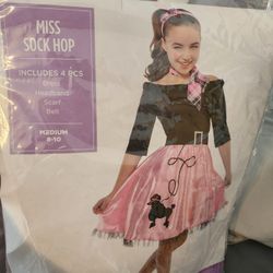 Miss Sock Hop Size 8-10 Girls Costume