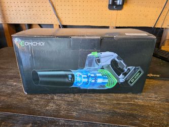 COMCHOI 21V Cordless Leaf Blower 2 Batteries 5 Speed Rechargeable New