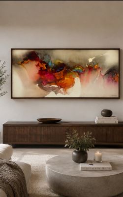 Large Original William Stebbins Abstract Painting — Framed”