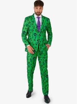 The Riddler mens 3 pcs costume size S 34-36