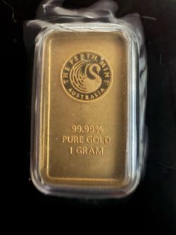 1g Gold bar Perth mint
