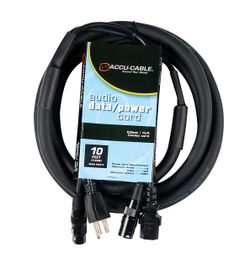 Accu-Cable SKAC10 Male to Female and XLR Male to Male Combo Cable - 10 Ft