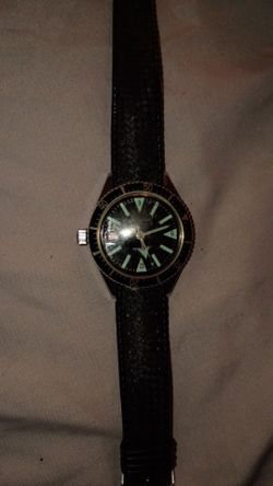 Vintage Diver Style Wristwatch Black Dial