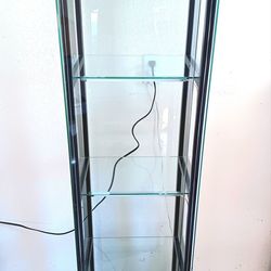 Glass Display Case with LED Lights