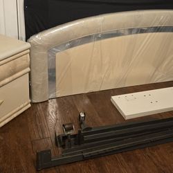 King Size Bed With Side Table