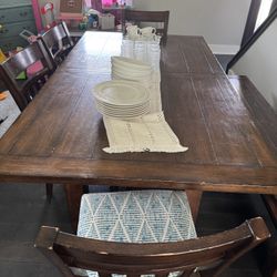 Dining Table With Bench 300