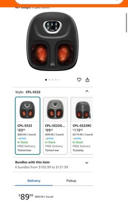 Heated Foot Massager Leg Massager Adjustable Vibration and Pressure for Neuropathic Pain Treatment