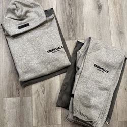 Fear Of God Essentials Dark Oatmeal Gray 2 Piece Set (M)
