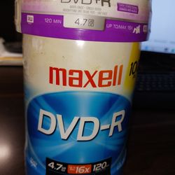 NEW SEALED  Maxell Blank DVD Media Spindles (DVD-R & DVD+R)