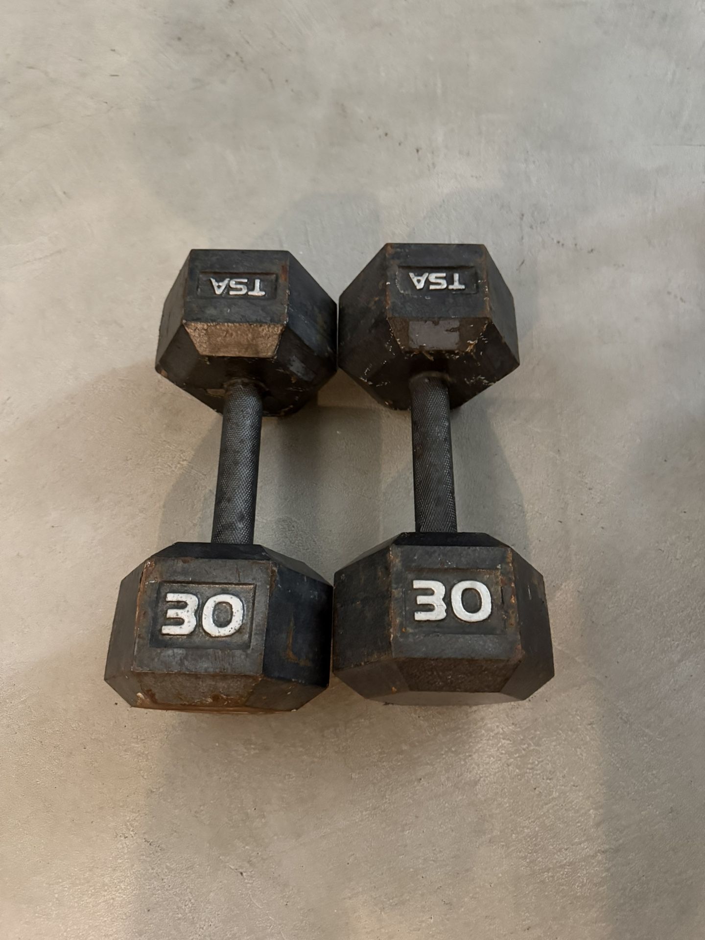 30 LB Iron Dumbbells